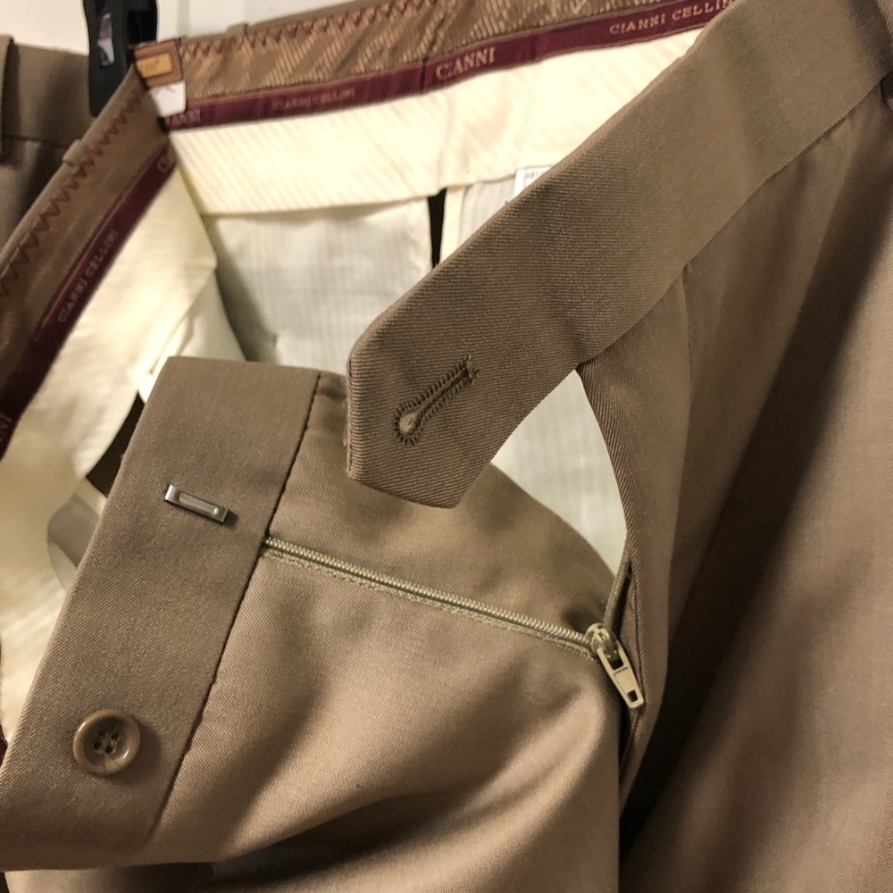 Cianni Cellini Extra Fine Super Gab Super 110’s new wool Dress Pants - Picture 13 of 16